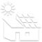 solar panel with a sun and a cloud symbol